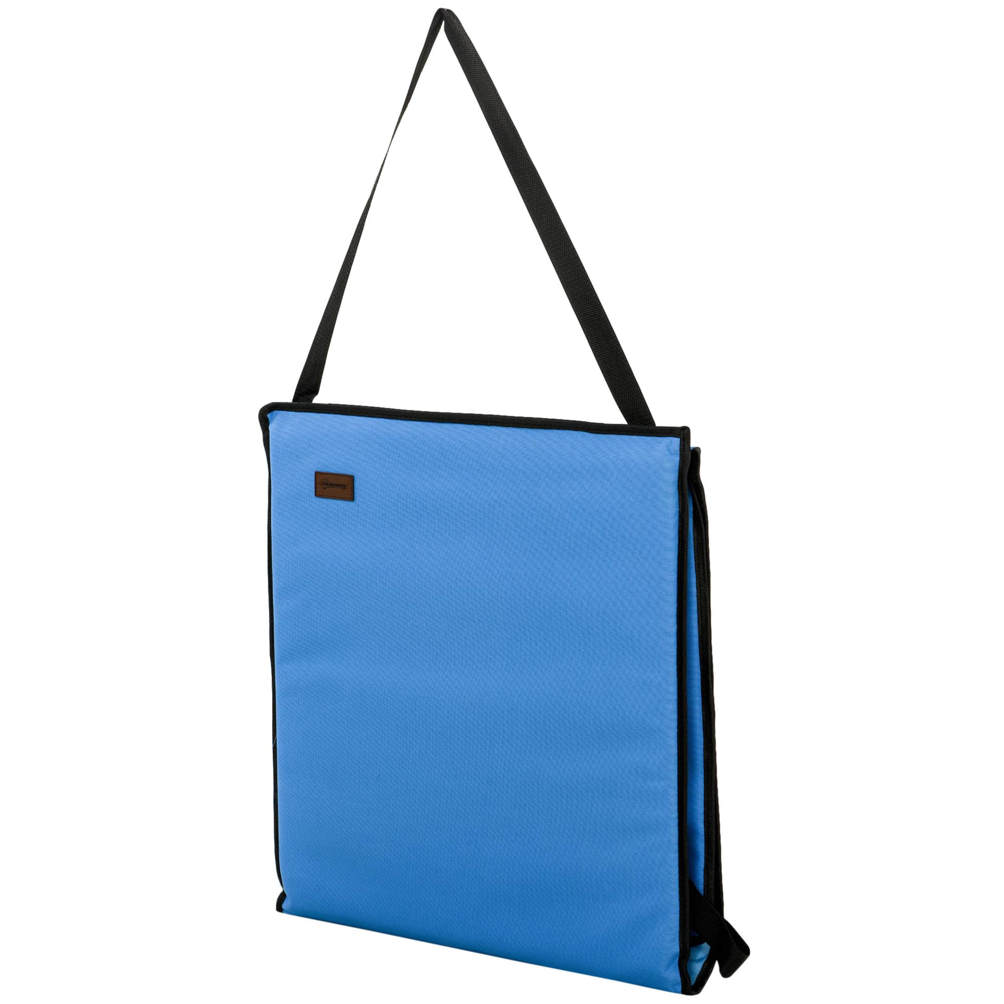 Outsunny - Lot de 2 tapis de plage rembourrés - nattes de plage - dossier inclinable multi-positions - sac transport inclus - métal polyester PVC bleu - Outsunny - Image 9
