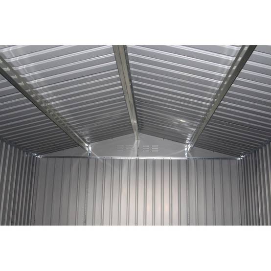 Abri de jardin métal 10,85m² anthracite avec kit d'ancrage X-Metal - Image 4