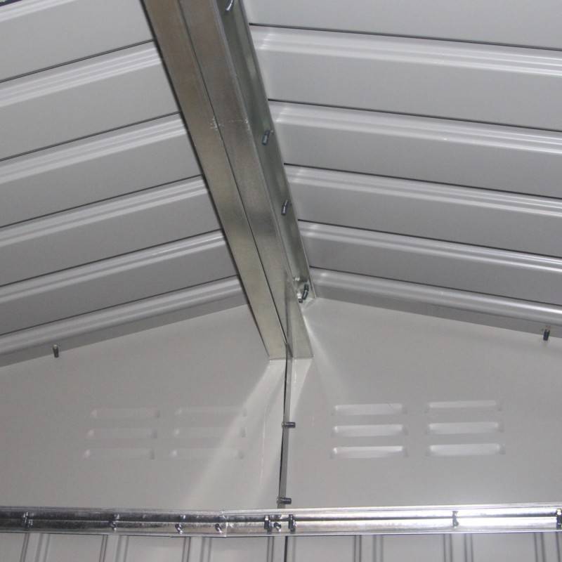 Abri de jardin métal 10,85m² anthracite avec kit d'ancrage X-Metal - Image 5