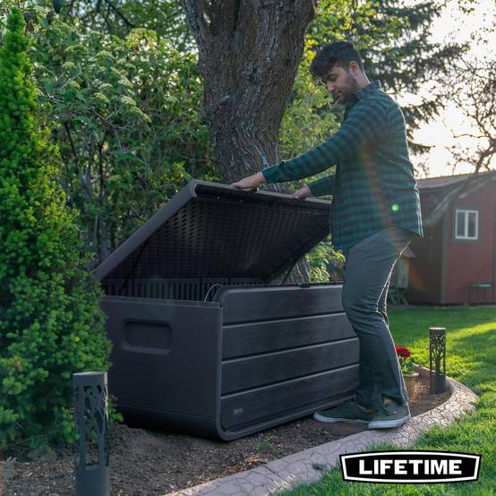 Lifetime - Coffre de rangement exterieur résine Modern Box 515L LIFETIME #60431E - Image 6