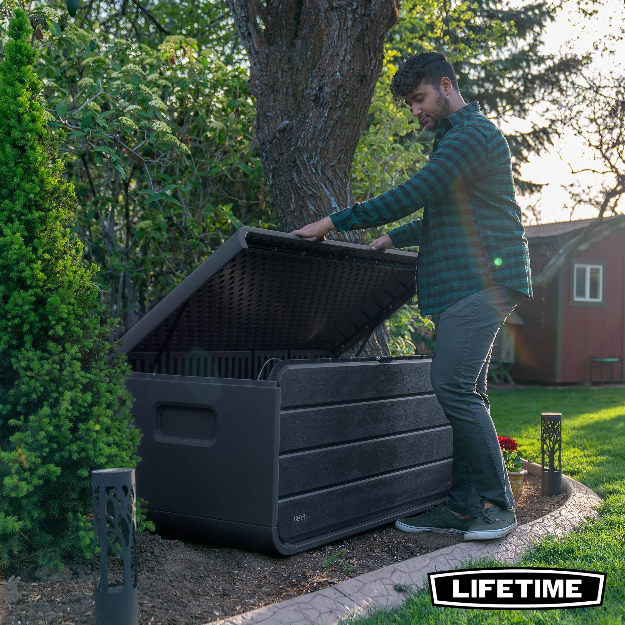 Lifetime - Coffre de rangement exterieur résine Modern Box 515L LIFETIME #60431E - Image 6