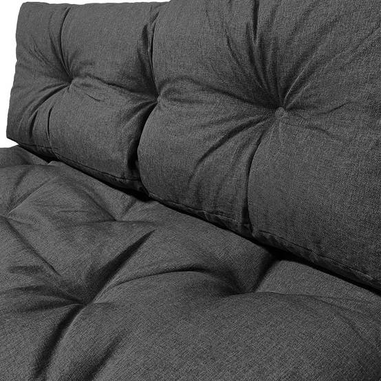 Lot de 4 Coussins pour palettes en bois gris - Image 5