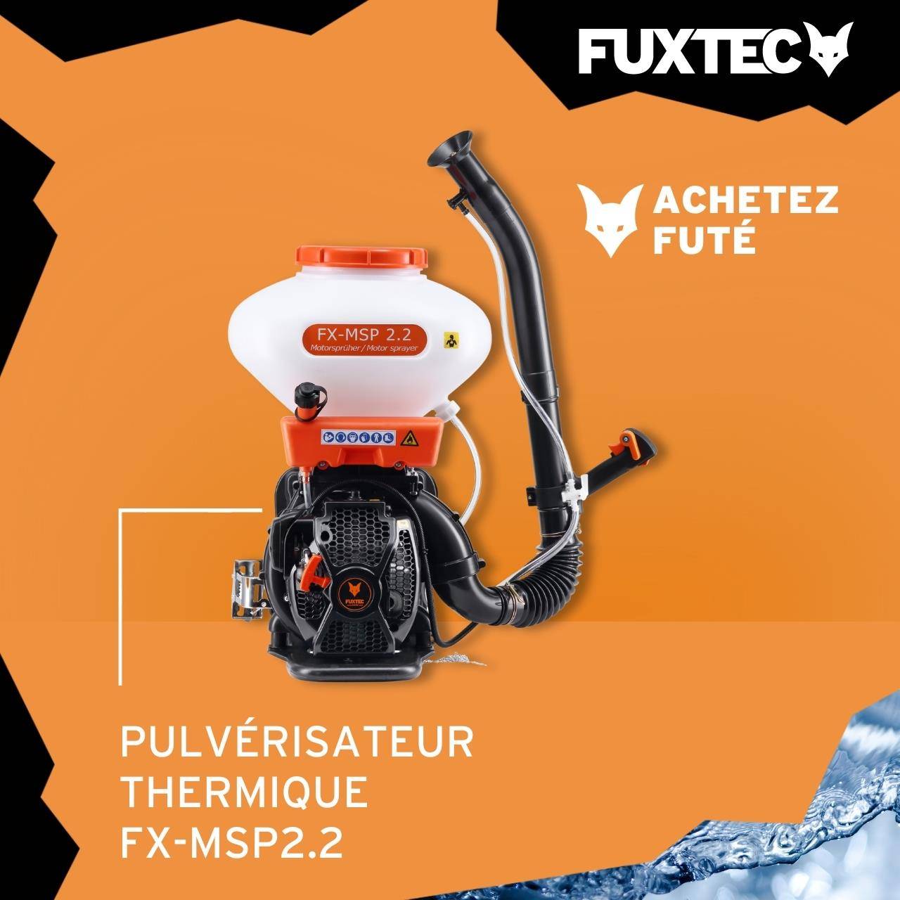 Pulvérisateur atomiseur thermique à dos - FUXTEC FX-MSP2.2 - 41,5cm3, 26 litres - Image 2