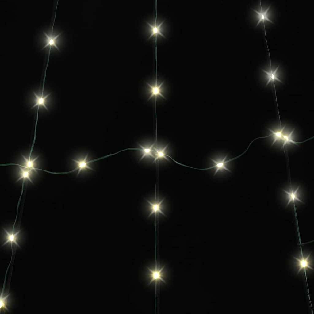 Sapin de Noël | Arbre de Noël LED avec piquets au sol Blanc chaud 182 cm Métal Maison Chic - Image 9