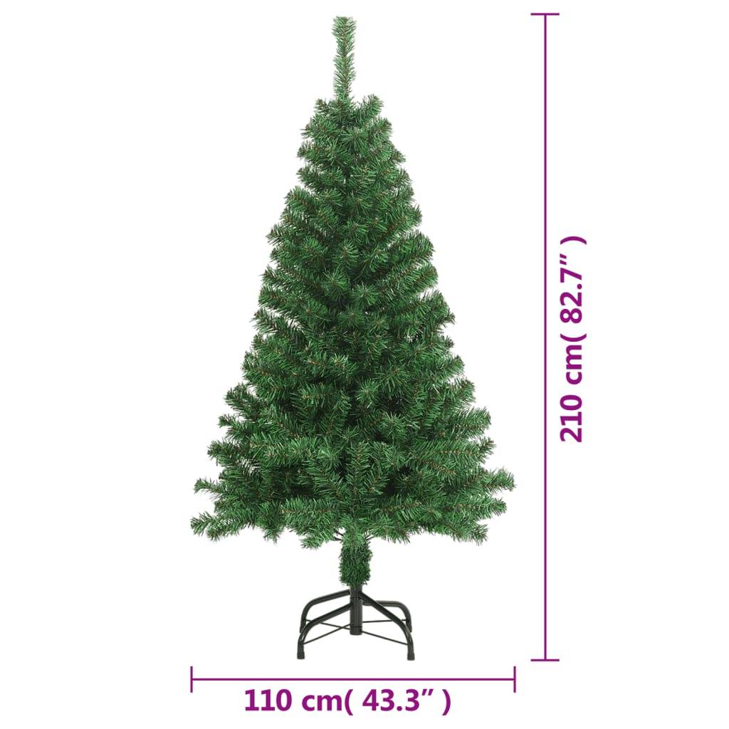 Vidaxl - Arbre de Noël artificiel avec branches épaisses vert 210 cm PVC vidaXL 321036 - Image 3