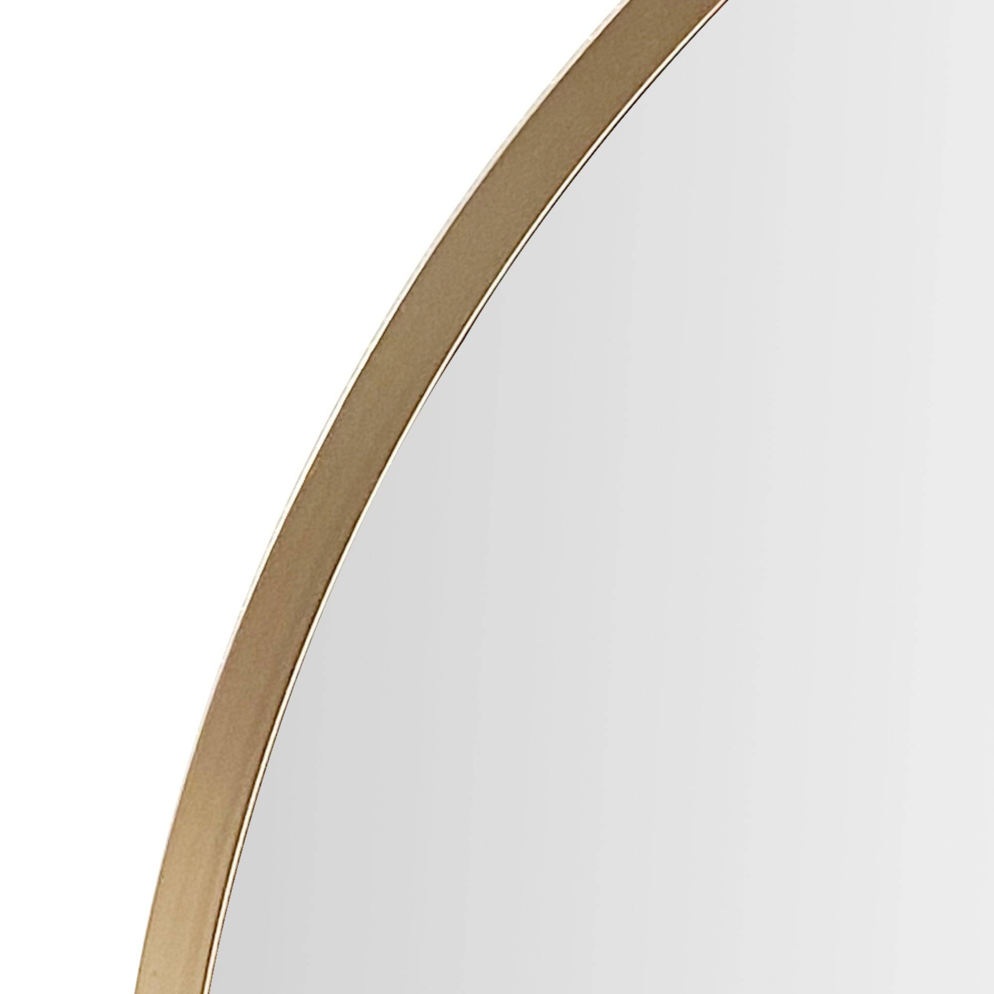 Helloshop26 - Miroir mural rond diamètre 60 cm doré - Image 4