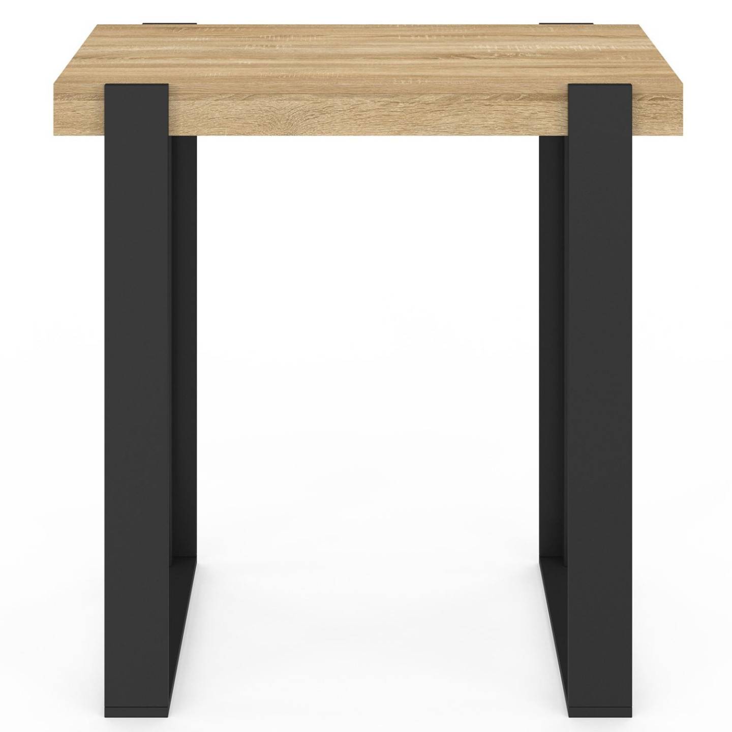 Table haute de bar PHOENIX bois et noir 90 cm - Image 3