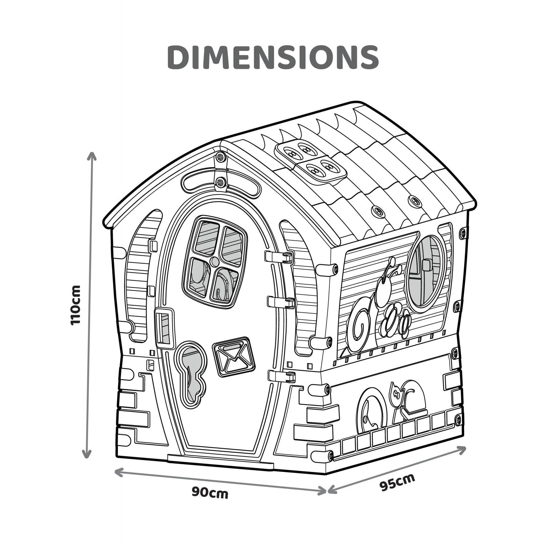 Maisonnette cabane plastique multicolore DREAM HOUSE TWILIGHT - Image 5
