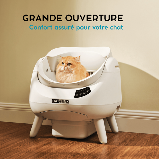 Catlink Open-X Litière autonettoyante pour chats - Blanc CATLINK - Image 2