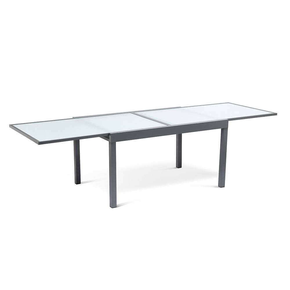 Table de jardin extensible en verre trempé - Image 1