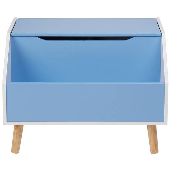 Armoire de rangement Bleu en MDF Couvercle et Étagère pour Chambre d'Enfant Style Moderne - Image 5