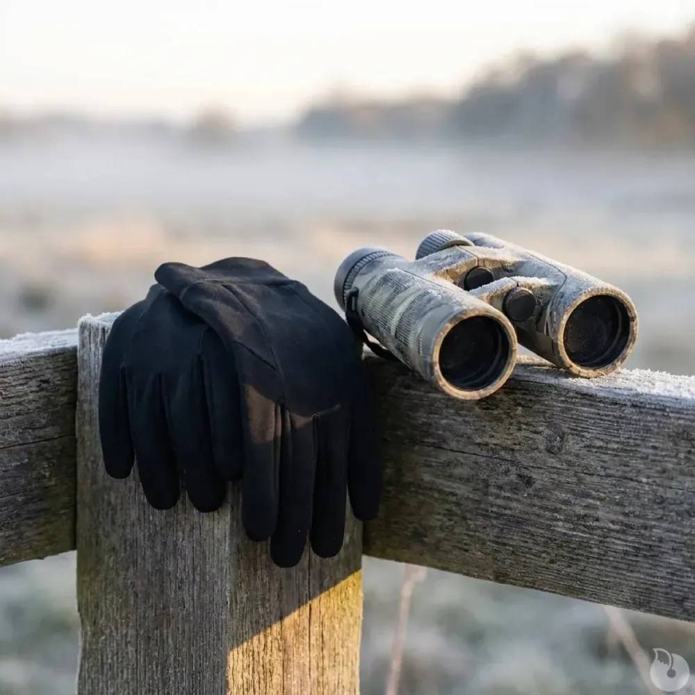 Gants chasse fins élastiques coton lycra noir taille unique Percussion - Image 3