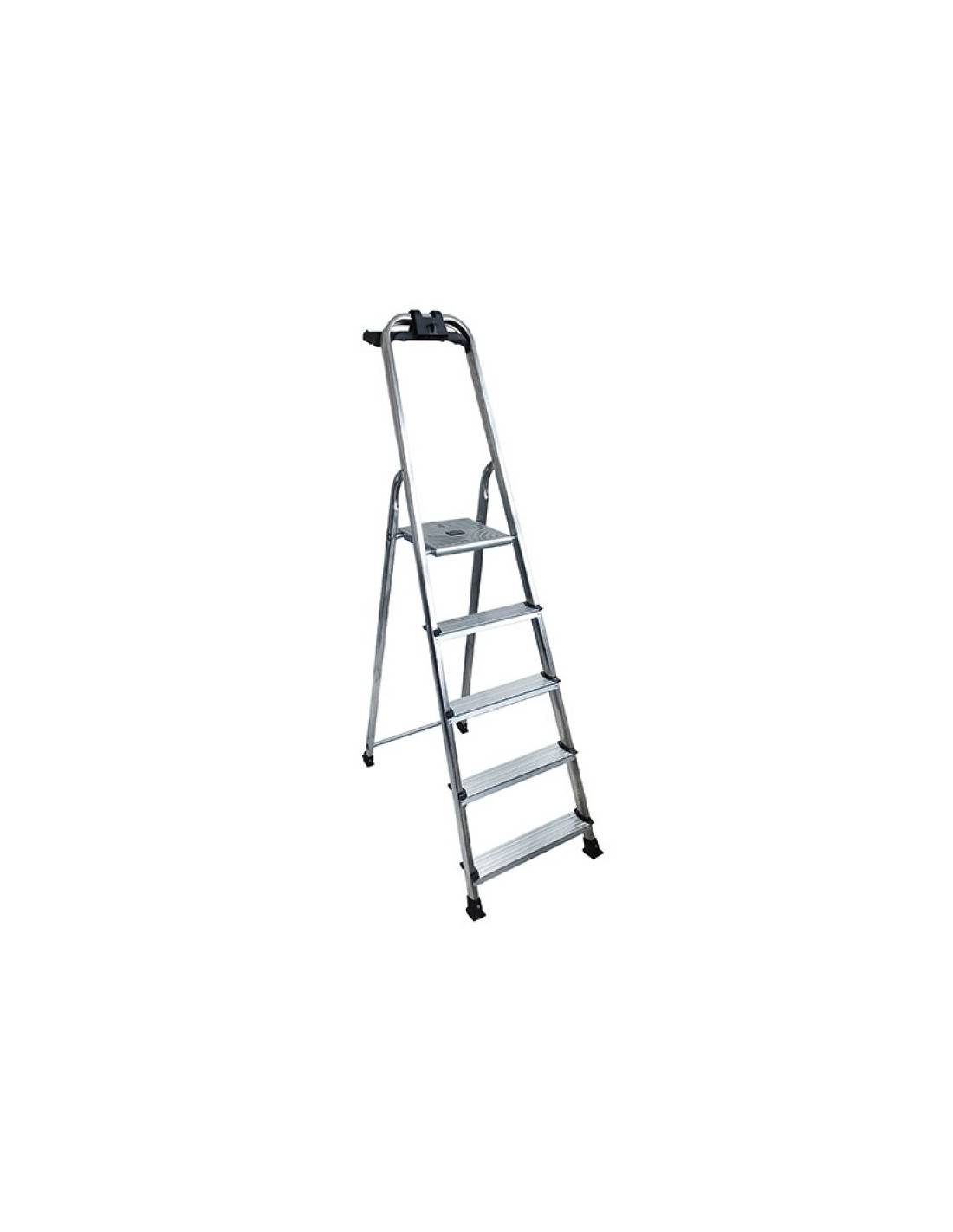 Artub - Escabeau Aluminium 5 Marches Artub Léger, Stable Et Sûr Pour Travaux Domestiques. - Artub