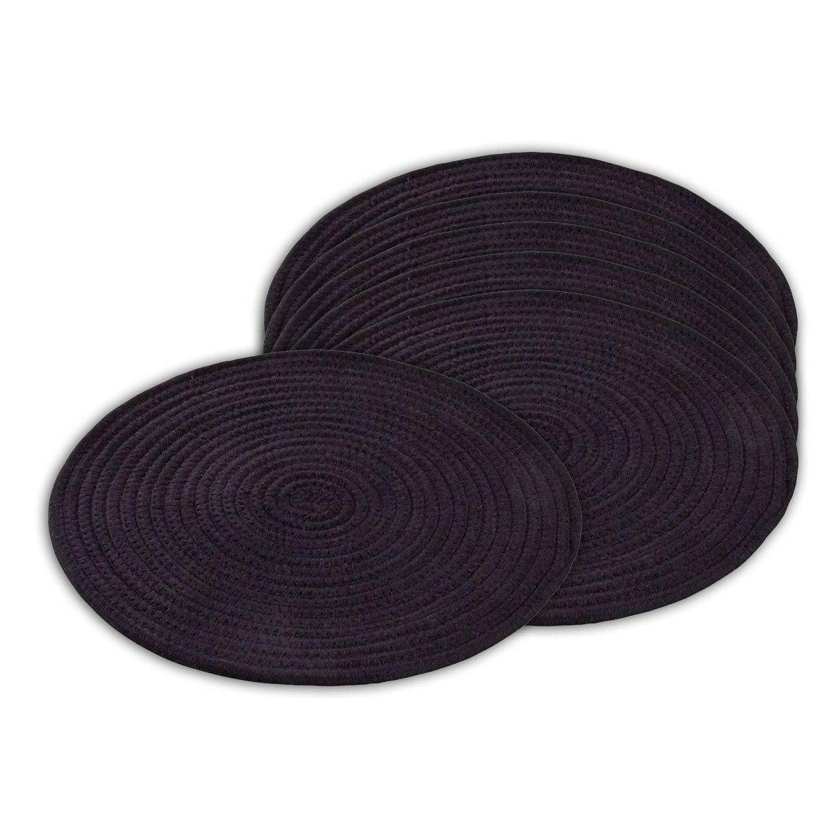 Aubry Gaspard - Set de table 38 cm (Lot de 6) Noir - Image 1