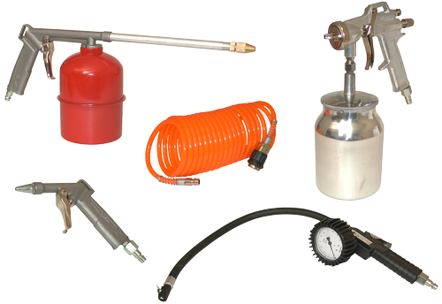 Kit découverte accessoires air LACME pistolet + soufflette + gonfleur - 325000