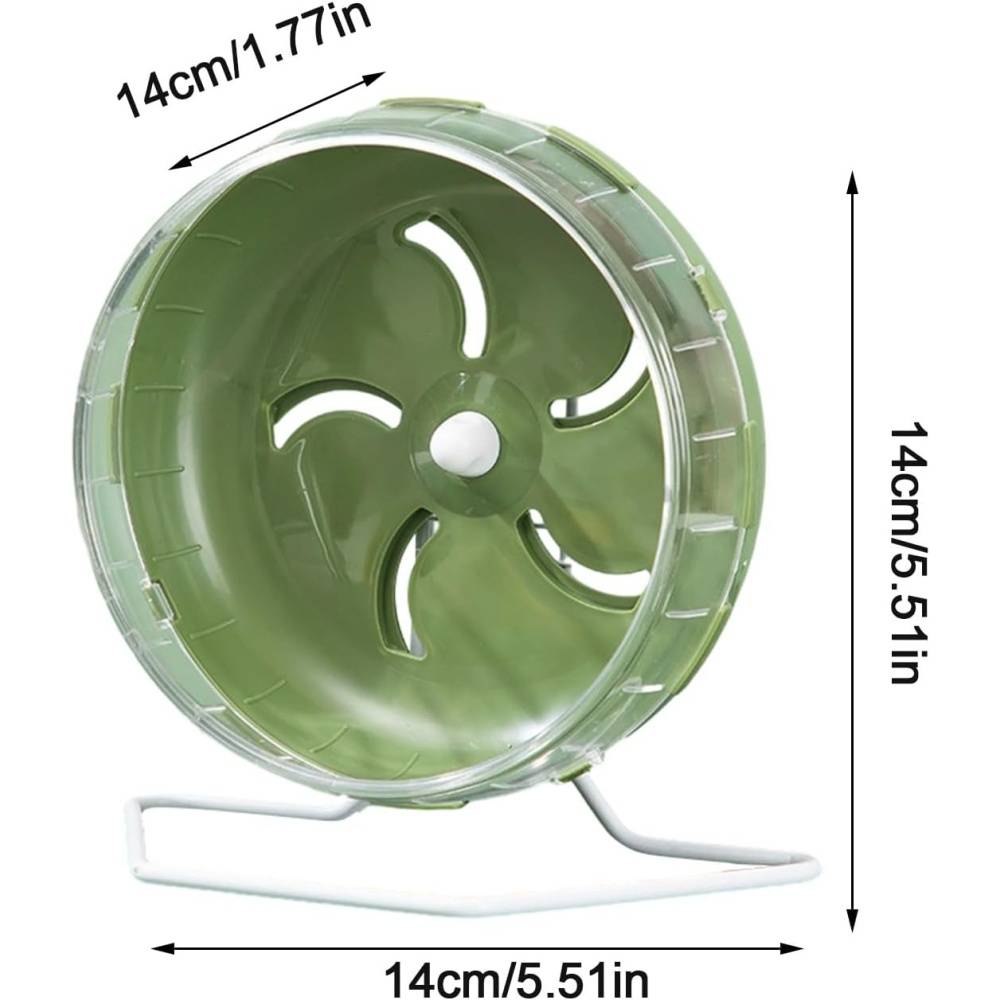 Roue pour hamster 14 cm (5,5") silencieuse - PVC durable - Support réglable - Exercice confortable - Living123 - Image 6
