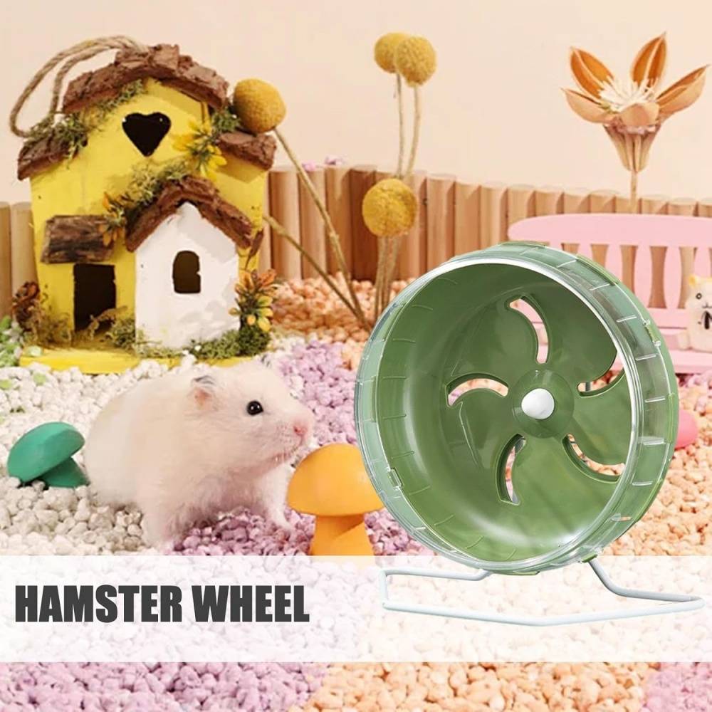 Roue pour hamster 14 cm (5,5") silencieuse - PVC durable - Support réglable - Exercice confortable - Living123 - Image 3