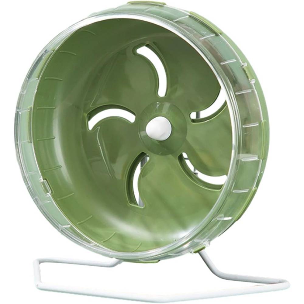 Roue pour hamster 14 cm (5,5") silencieuse - PVC durable - Support réglable - Exercice confortable - Living123 - Image 1