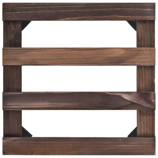 Lot de 4 Supports à Plantes Roulants en Bois de Cèdre Plateau Carré avec Roulettes 25 cm – ComfortXL Outdoor Living - Image 4