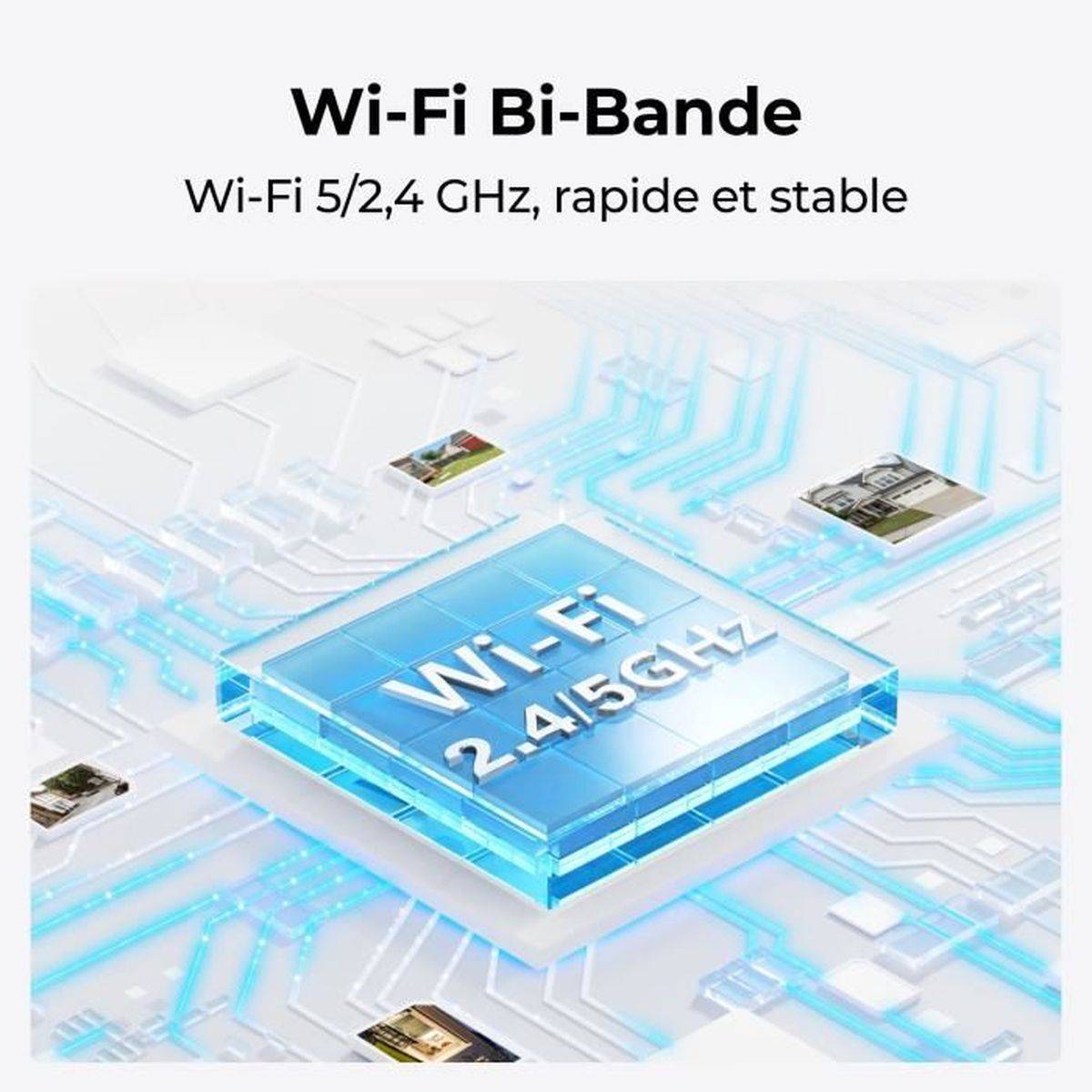 Caméra de surveillance extérieure Reolink B440 4K solaire, Wi-Fi double bande, vision couleur, audio bidirectionnel - Image 8
