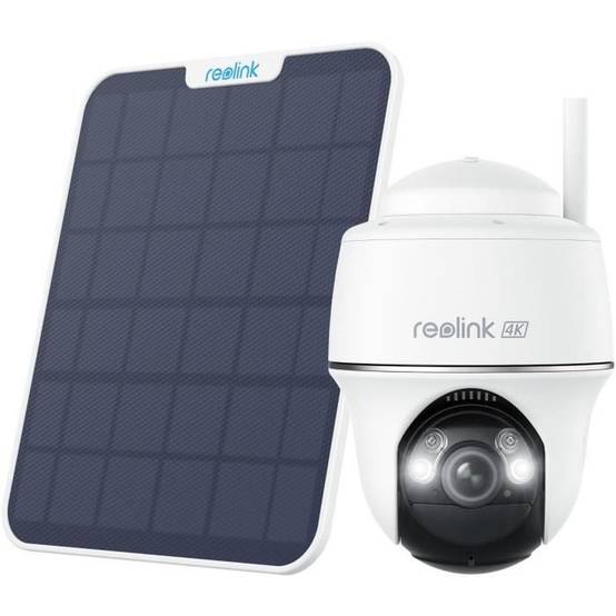 Caméra de surveillance extérieure Reolink B440 4K solaire, Wi-Fi double bande, vision couleur, audio bidirectionnel - Image 1