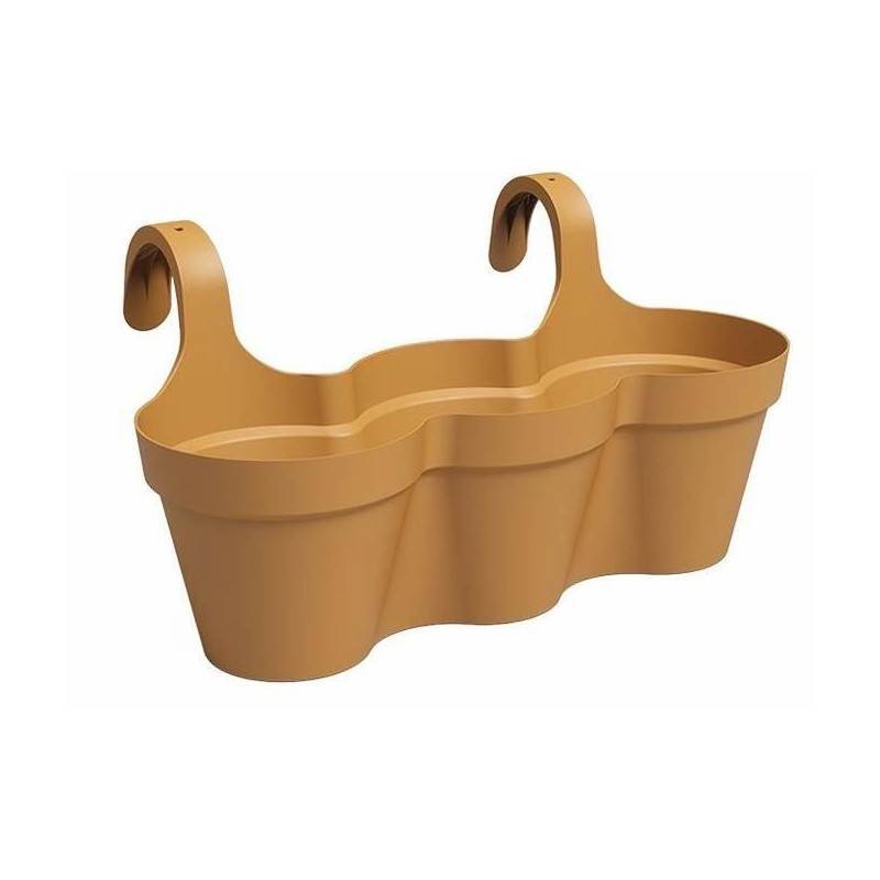 Artevasi - Pot Artevasi - Capri Triple - Balcon - Jaune Miel - L54 X P30,5 X H28 Cm - Image 1
