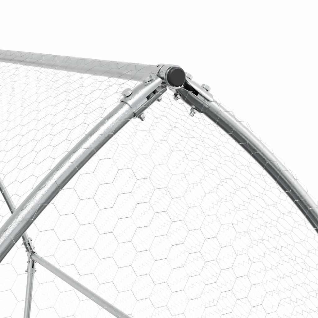 Poulailler extérieur acier galvanisé enclos sécurisé pour jardin 200x105x182 cm – ComfortXL Outdoor Living - Image 8