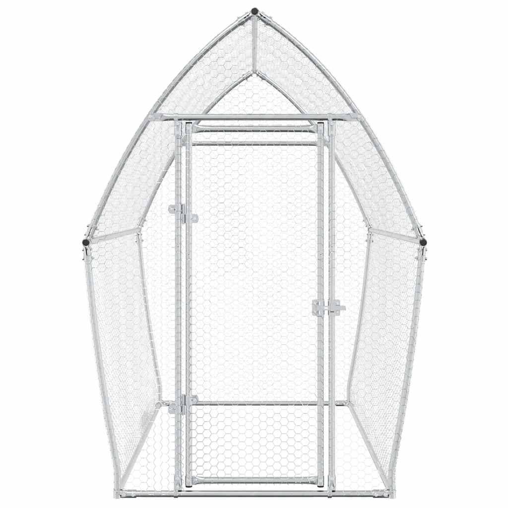 Poulailler extérieur acier galvanisé enclos sécurisé pour jardin 200x105x182 cm – ComfortXL Outdoor Living - Image 5