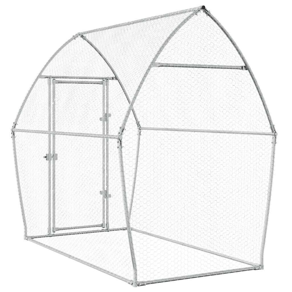 Poulailler extérieur acier galvanisé enclos sécurisé pour jardin 200x105x182 cm – ComfortXL Outdoor Living - Image 7