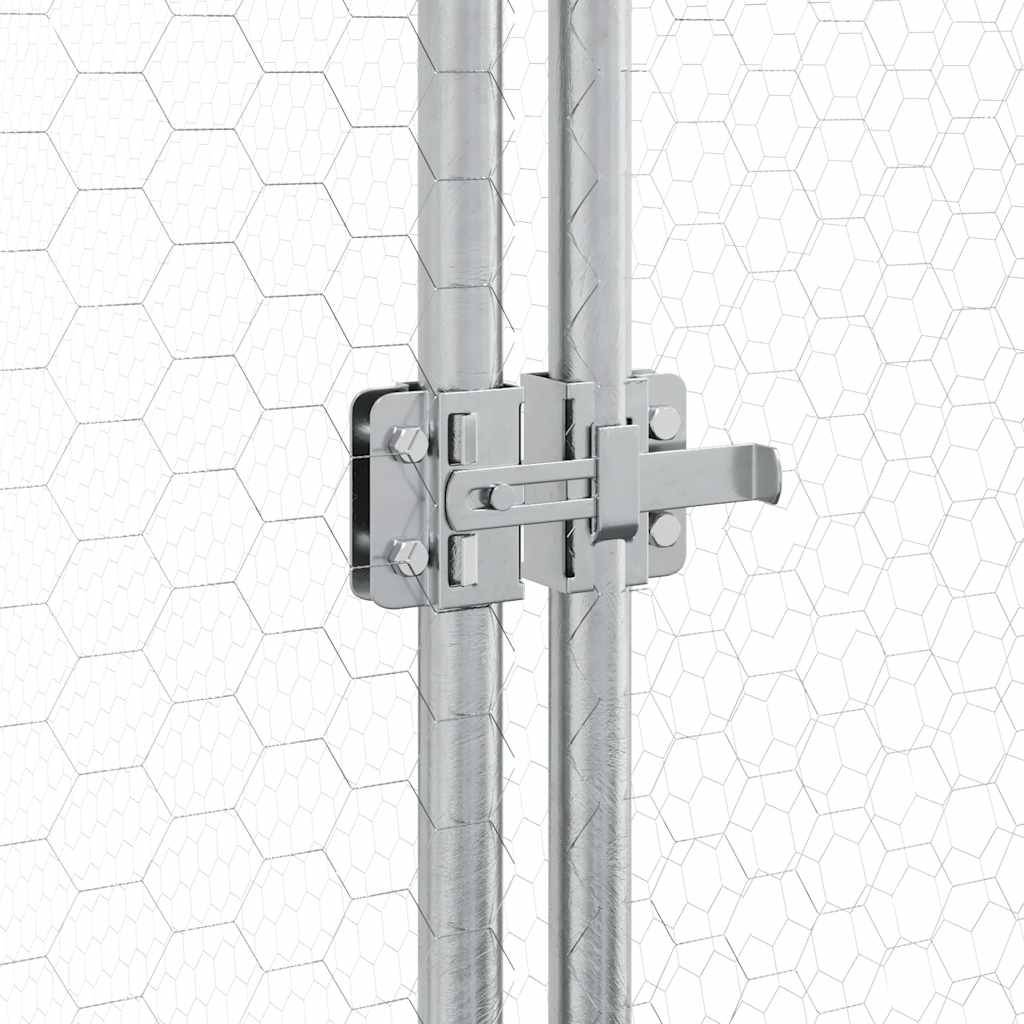 Poulailler extérieur acier galvanisé enclos sécurisé pour jardin 200x105x182 cm – ComfortXL Outdoor Living - Image 9