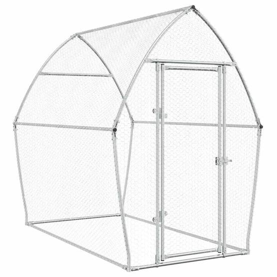 Poulailler extérieur acier galvanisé enclos sécurisé pour jardin 200x105x182 cm – ComfortXL Outdoor Living - Image 2