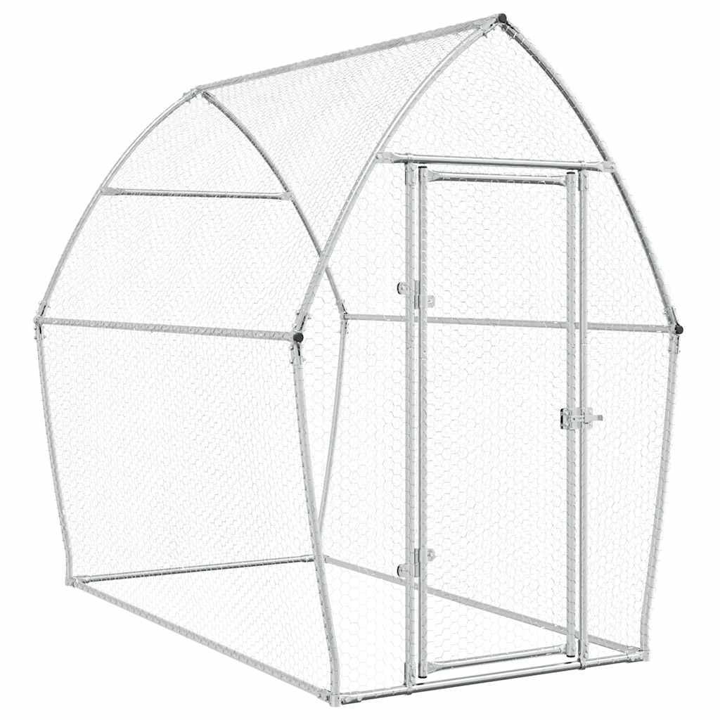Poulailler extérieur acier galvanisé enclos sécurisé pour jardin 200x105x182 cm – ComfortXL Outdoor Living - Image 2