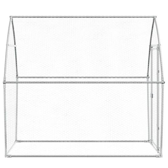 Poulailler extérieur acier galvanisé enclos sécurisé pour jardin 200x105x182 cm – ComfortXL Outdoor Living - Image 6