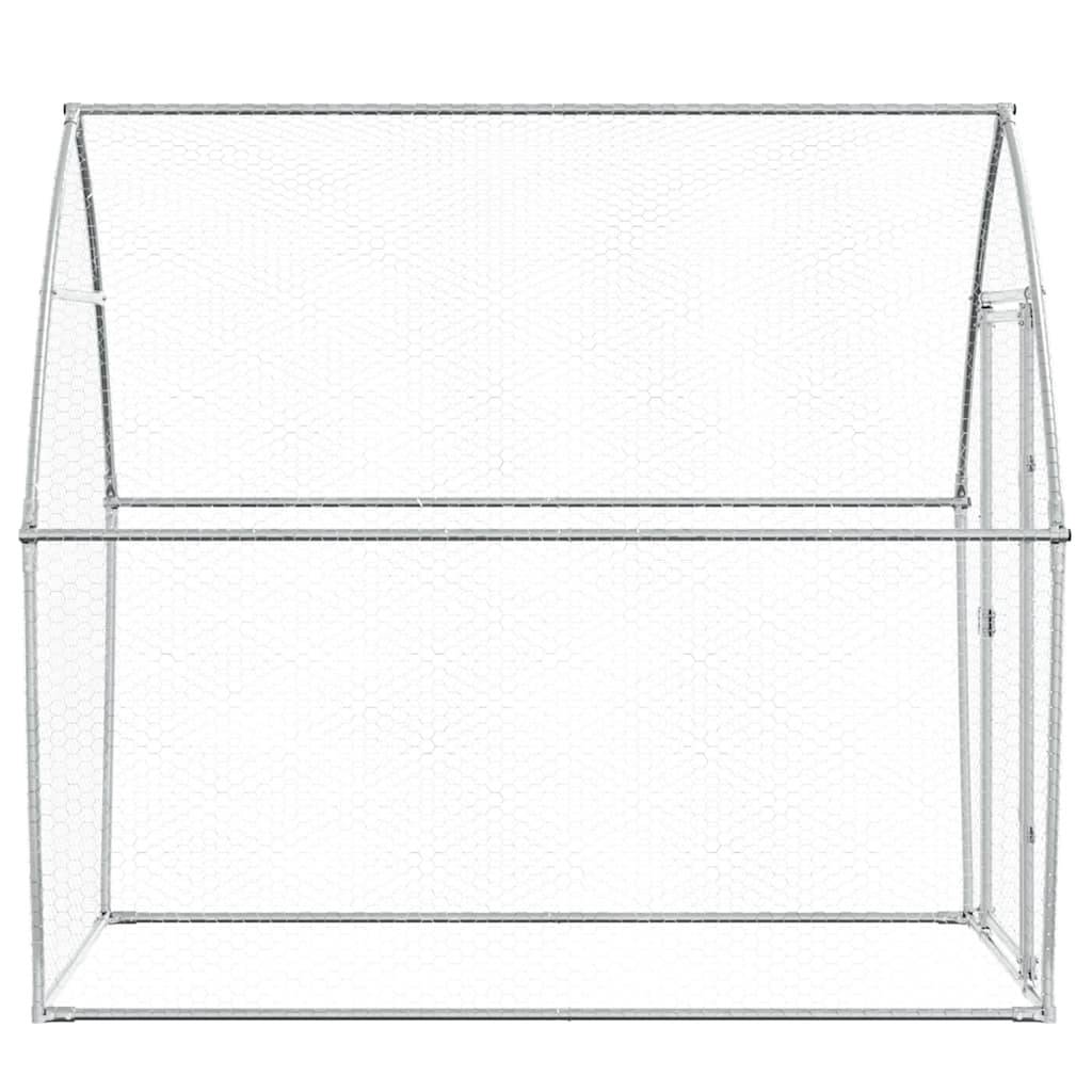 Poulailler extérieur acier galvanisé enclos sécurisé pour jardin 200x105x182 cm – ComfortXL Outdoor Living - Image 6