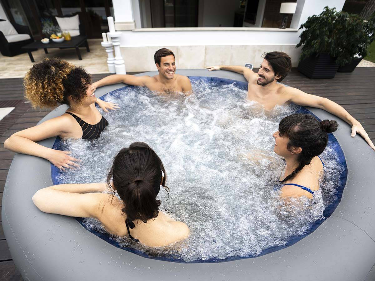 Bestway - Spa gonflable Lay-Z-Spa Santorini rond HydroJet Pro 5/7 places - Bestway - Image 3