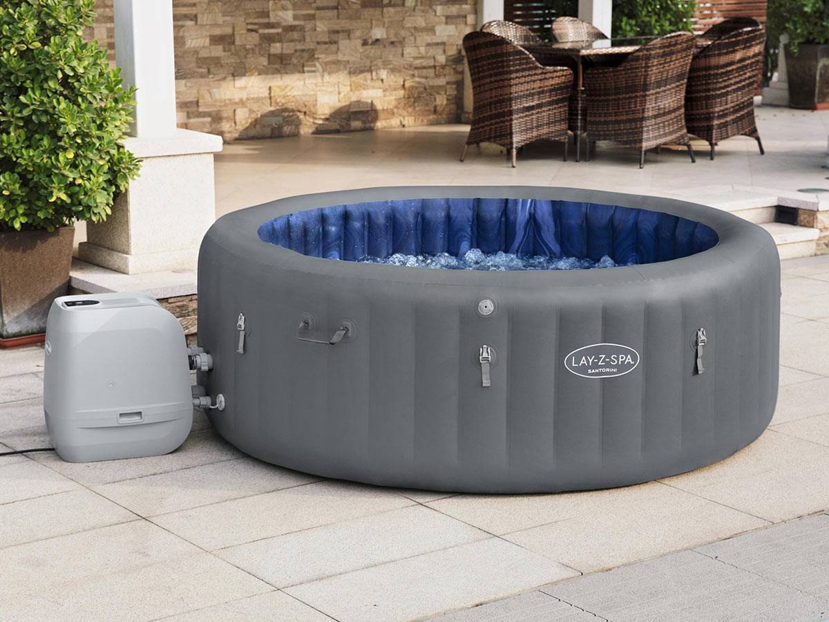 Bestway - Spa gonflable Lay-Z-Spa Santorini rond HydroJet Pro 5/7 places - Bestway - Image 8