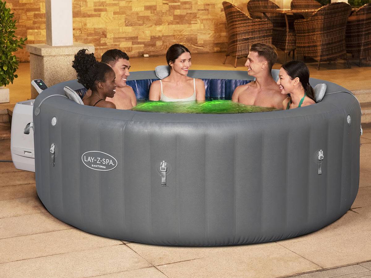 Bestway - Spa gonflable Lay-Z-Spa Santorini rond HydroJet Pro 5/7 places - Bestway - Image 5