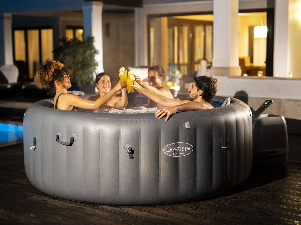 Bestway - Spa gonflable Lay-Z-Spa Santorini rond HydroJet Pro 5/7 places - Bestway - Image 6