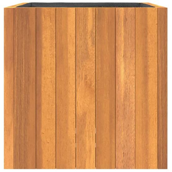 Jardinière bois d'acacia naturel 35 x 35 x 35 cm - PANGIVO - Image 5