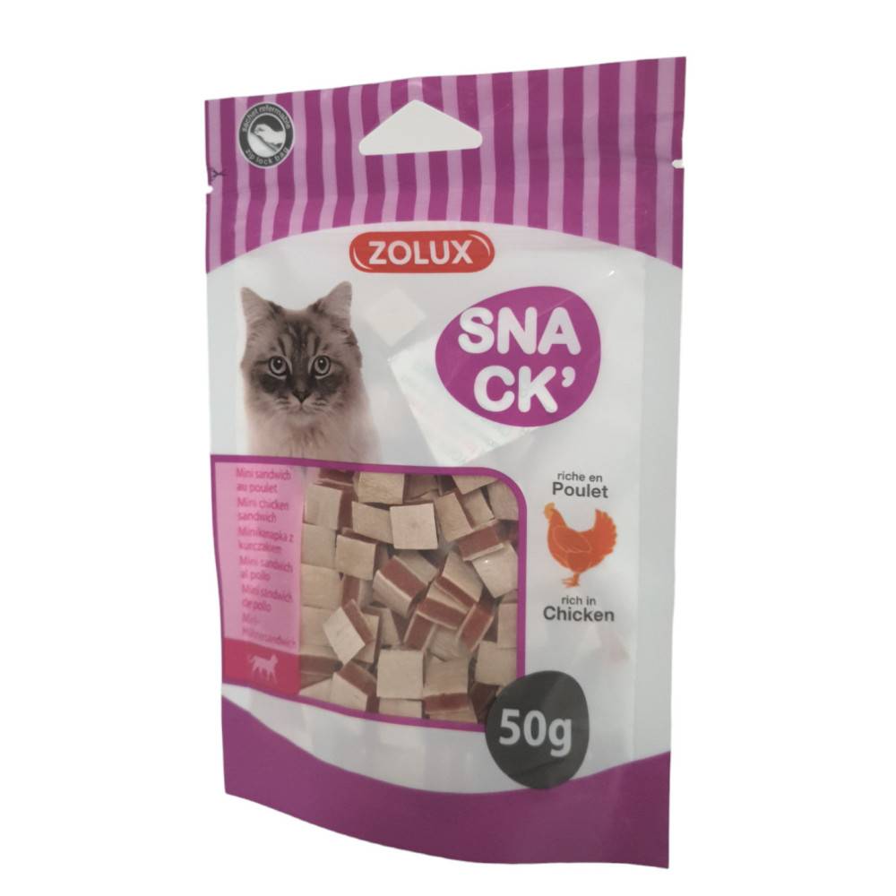 Zolux - zolux - Friandise mini sandwich au poulet 50 g pour chat - Image 2