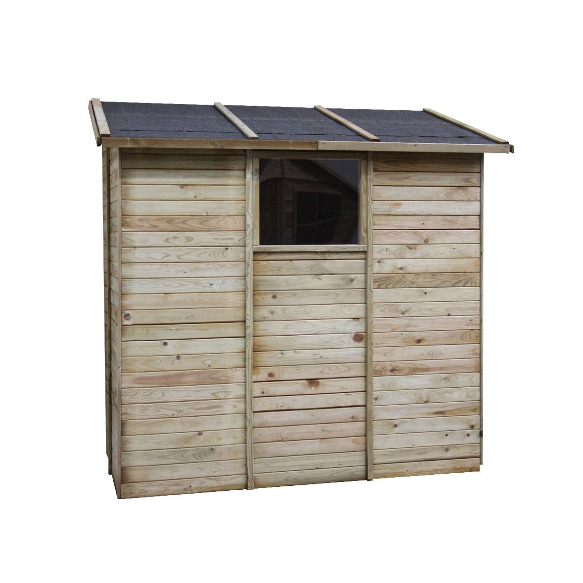 Abri de rangement adossé en bois 2,63 m² Elisa - Cémonjardin - Image 6