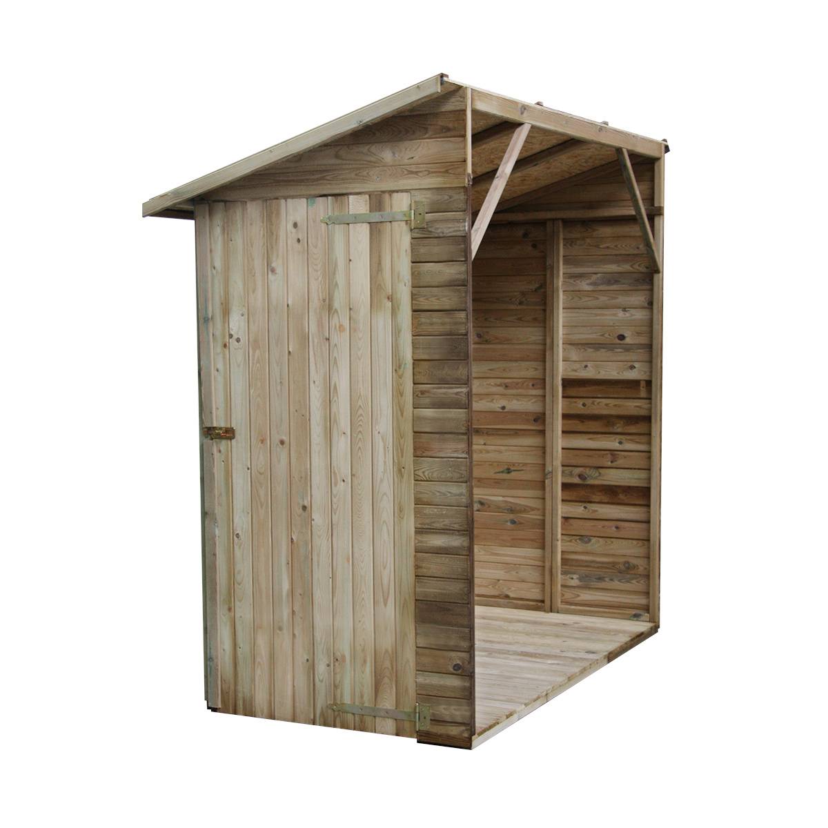 Abri de rangement adossé en bois 2,63 m² Elisa - Cémonjardin - Image 4