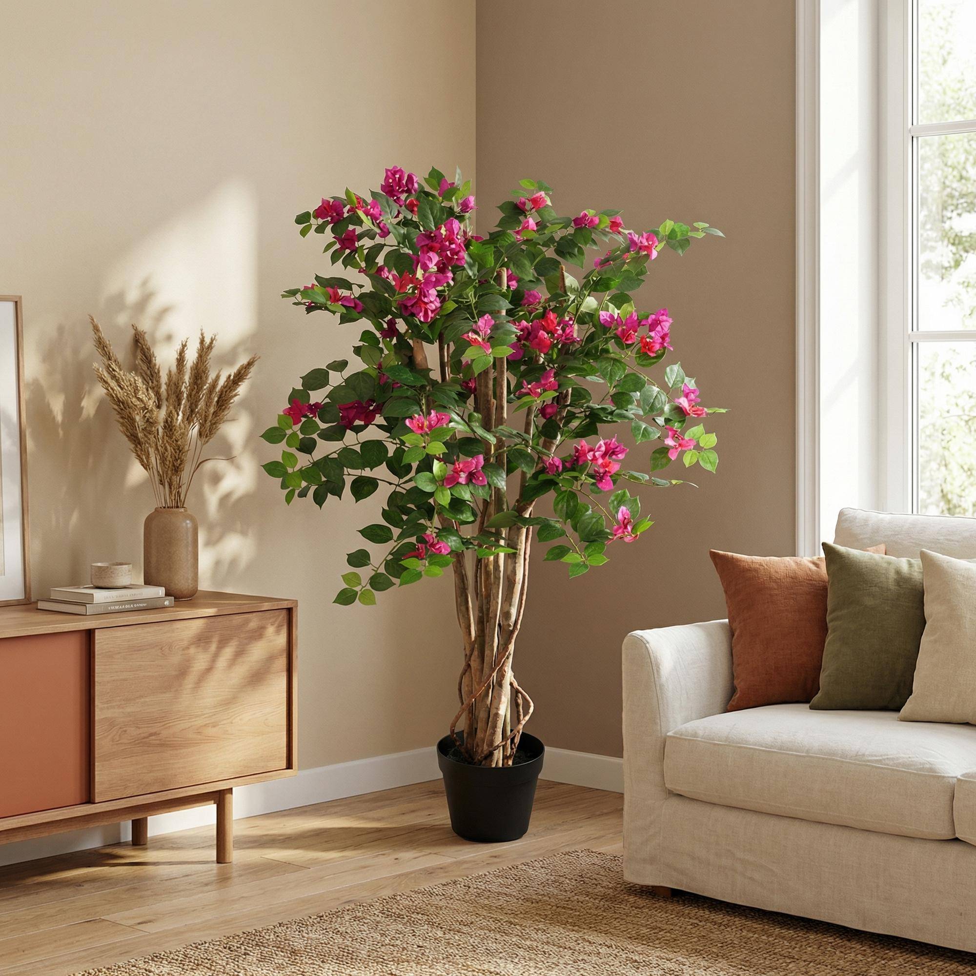 Bougainville - 120cm - Ø20cm - Plante artificielle - Image 2
