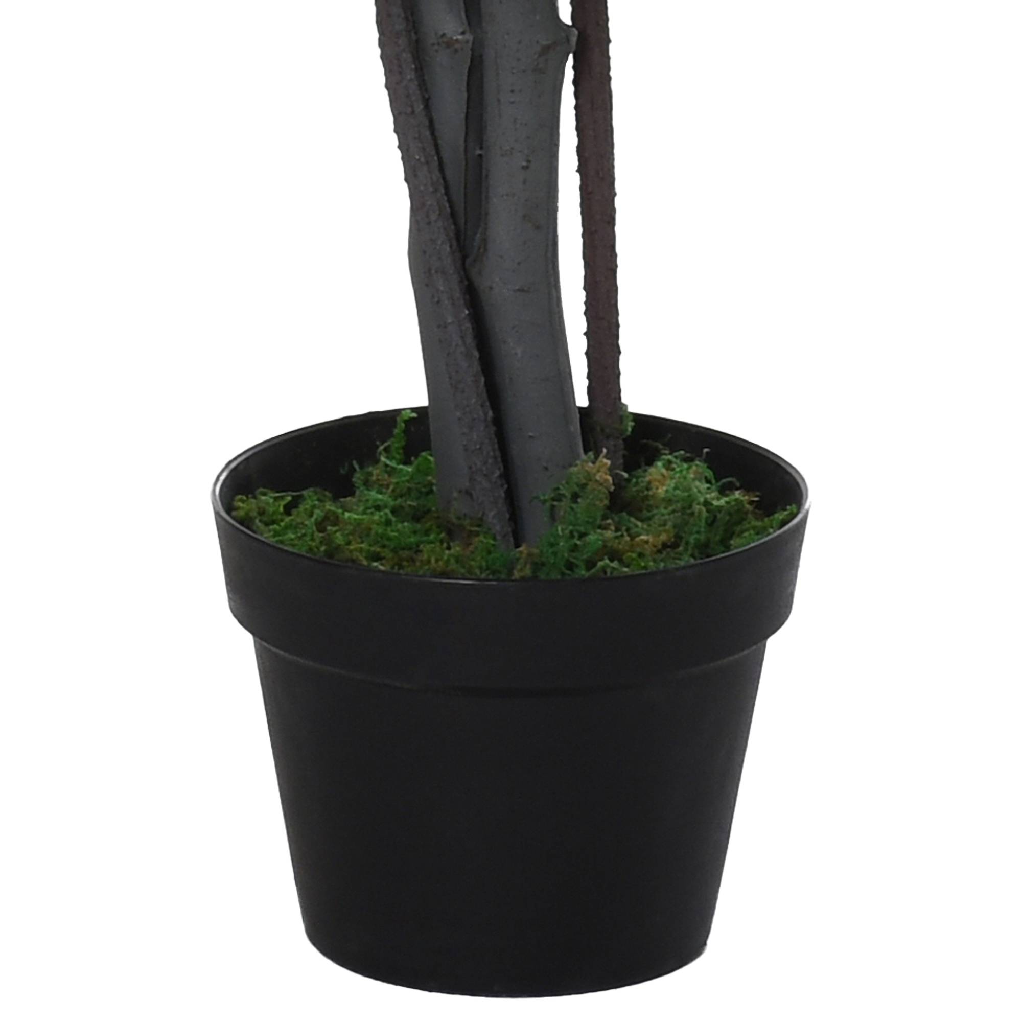 Sans Marque - Grand ficus artificiel 145cm, arbre artificiel, plante en pot, réaliste pour salon, chambre, bureau, jardin - Image 8