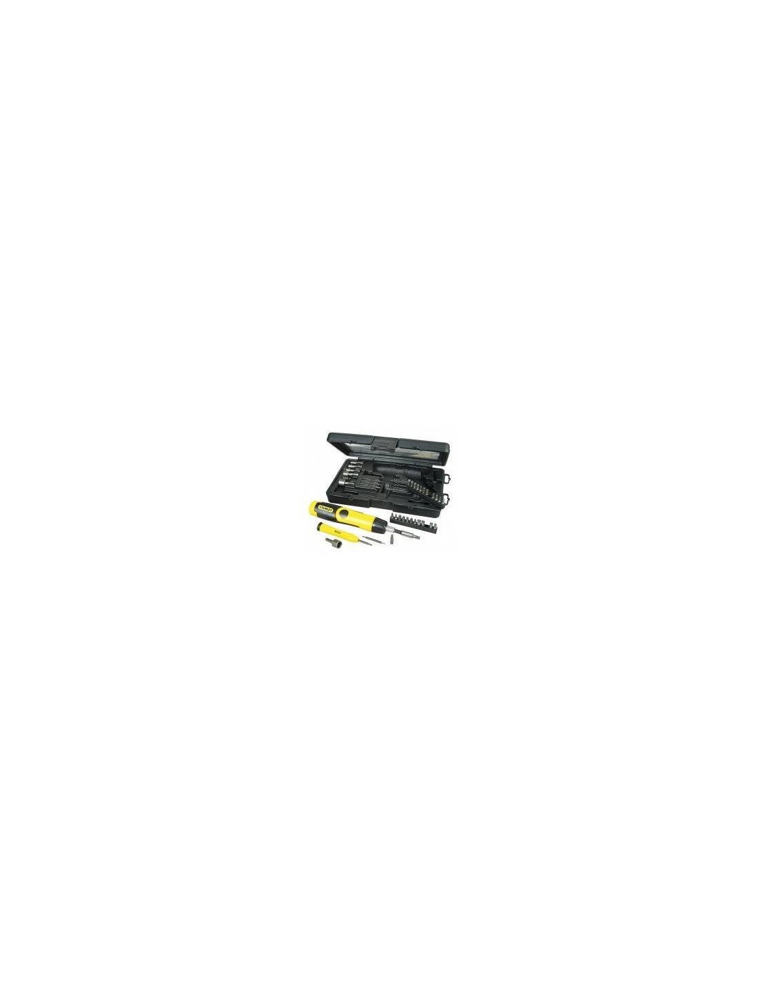 stanley - Tournevis Articulé Porte-embouts A Cliquet + Precision Boîte - Réf :tournevis Articulé Et Précision - Cof - Image 1