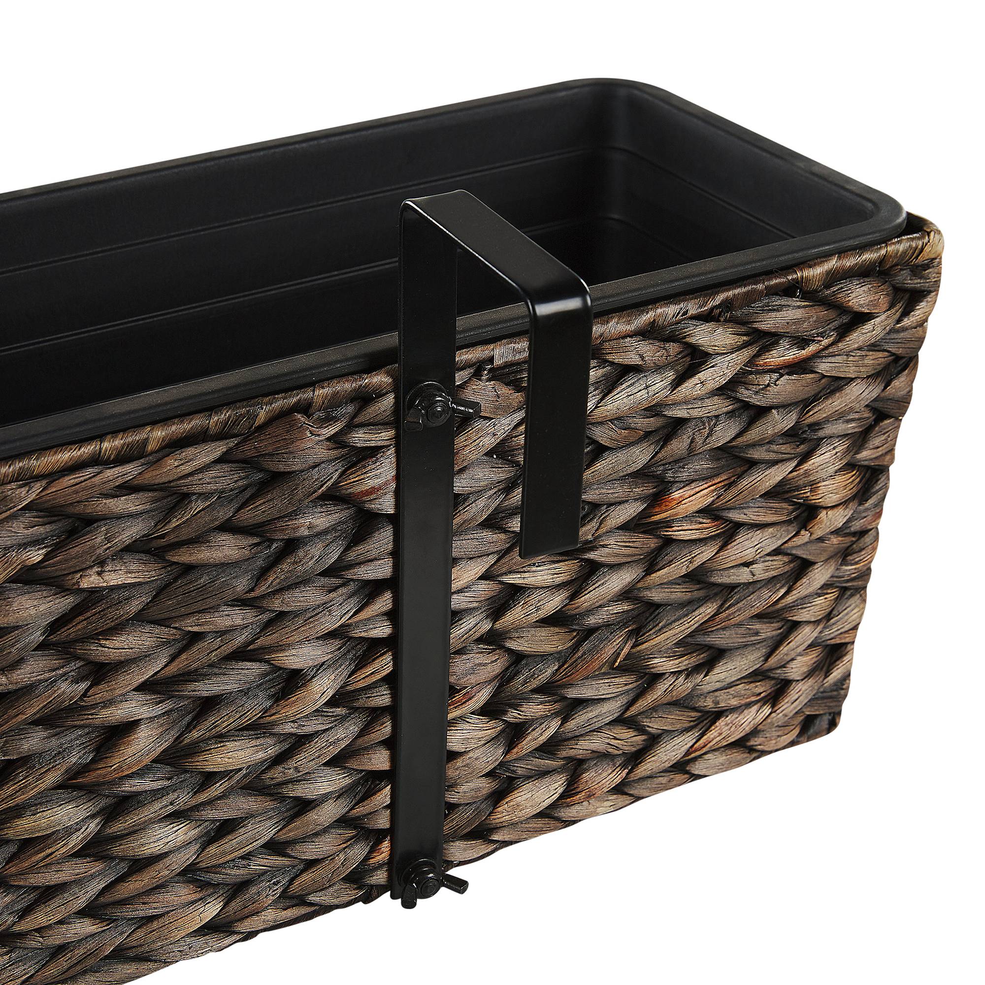 Beliani - Jardinière Pot de Fleurs Rectangulaire de Type Panier en Fibres Naturelles Idéal pour Balcon Terrasse ou Jardin Boho (Bohème) et Campagne Beliani - Image 5