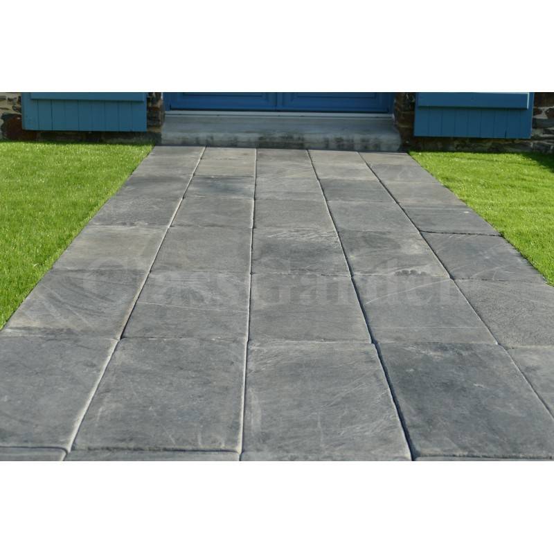 Pavé  Ardoise Patiné 50 cm - Pack 24 pièces - 3 m²
