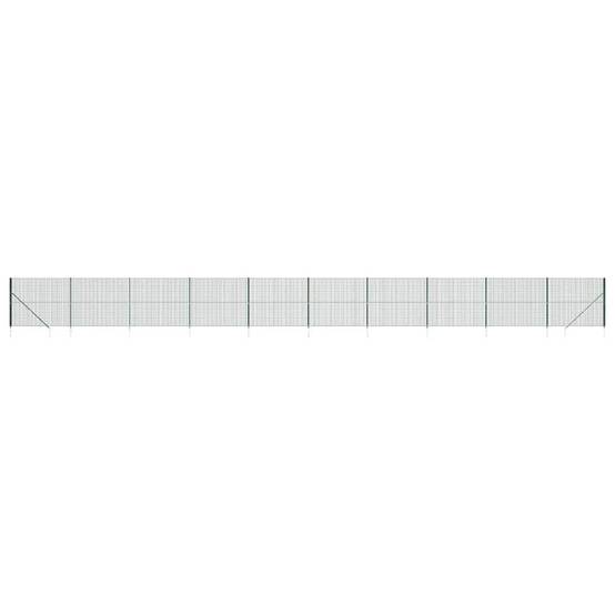 Grillage - Clôture de jardin - Barrière de jardin en treillis métallique et piquet d'ancrage vert 1,8x25m MP320 - Image 1