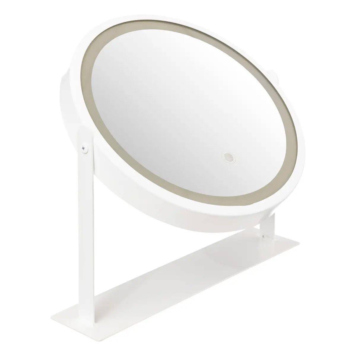 Miroir Pivotant à Poser "LED" 35cm Blanc - Image 2