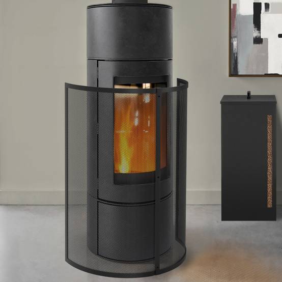 IDMARKET - Grille de protection pare feu 1 volet pour poêle et cheminée - Image 1